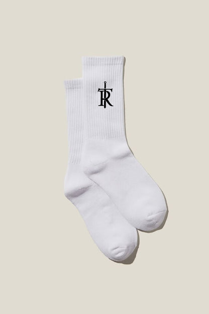 [For The Crew] Embroidered Crew Socks