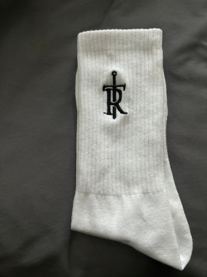 [For The Crew] Embroidered Crew Socks