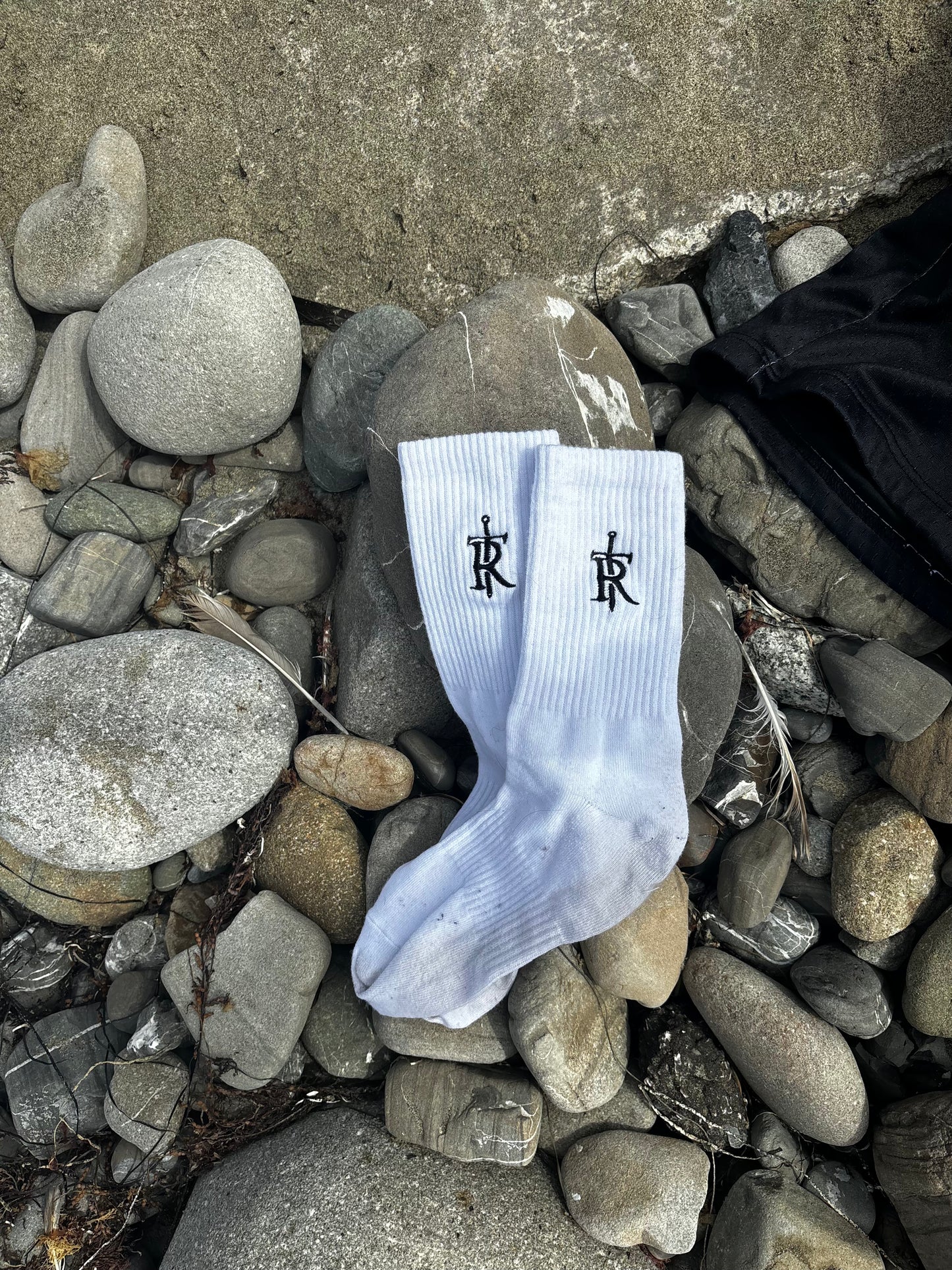 [For The Crew] Embroidered Crew Socks